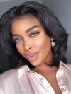 Indian Virgin Preplucked Human Hair 4’ Parting Lace Front Wave BOB wig-Ella
