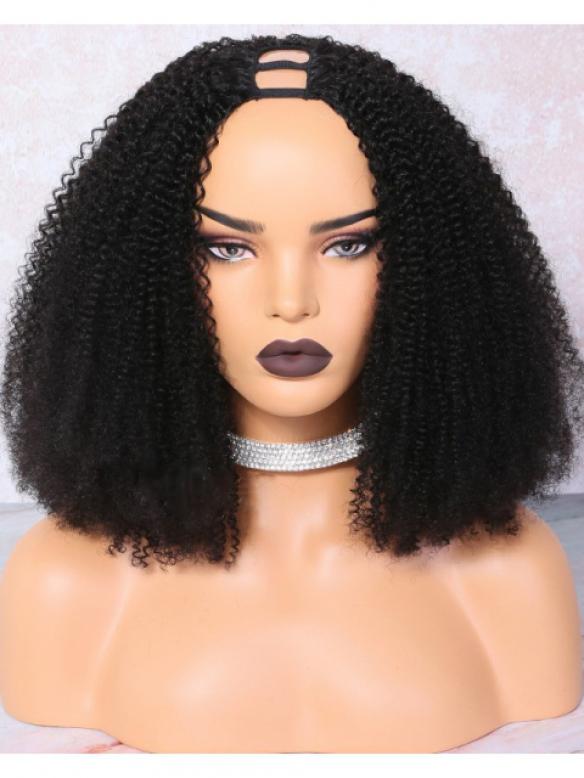 Human Hair Full Lace Wig Curly Ash Brown