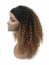 Human Hair Full Lace Wig Curly Ash Brown