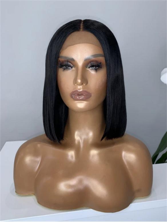 Human Hair Full Lace Wig Curly Ash Brown