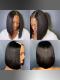 Human Hair Full Lace Wig Curly Ash Brown