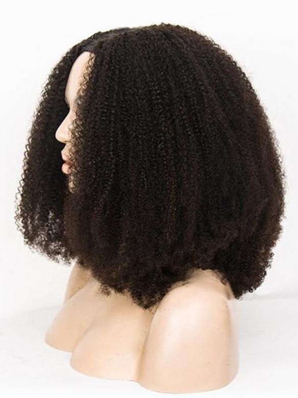 Human Hair Full Lace Wig Curly Ash Brown