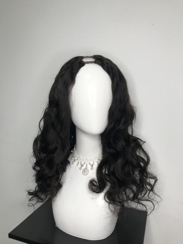 Human Hair Full Lace Wig Curly Ash Brown