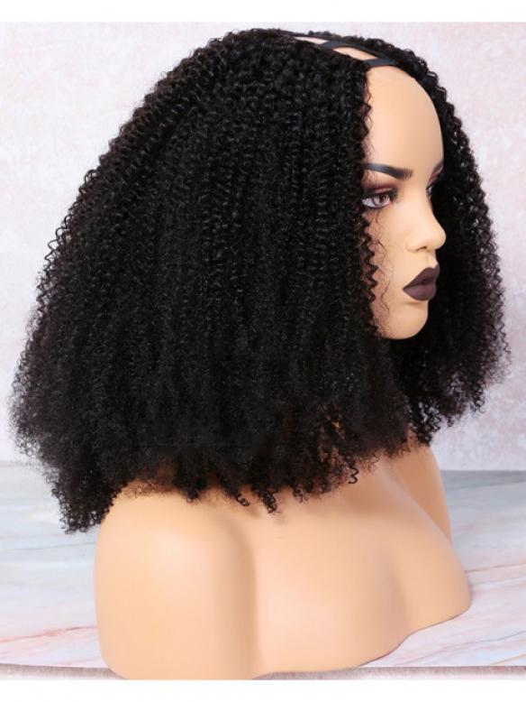 Human Hair Full Lace Wig Curly Ash Brown