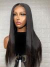 Never Mind About the Wig Grids-Silky Straight Hair Natural Black 5*5 NATURAL REAL SCAL LACE Closure HUMEN HAIR WIG-Quinn