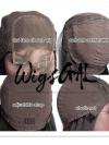 Human Hair Full Lace Wig Curly Ash Brown