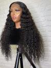 Human Hair Full Lace Wig Curly Ash Brown