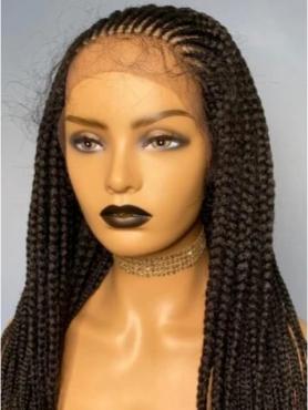 Lace Front Wig Long Box Braid Wig-Michael