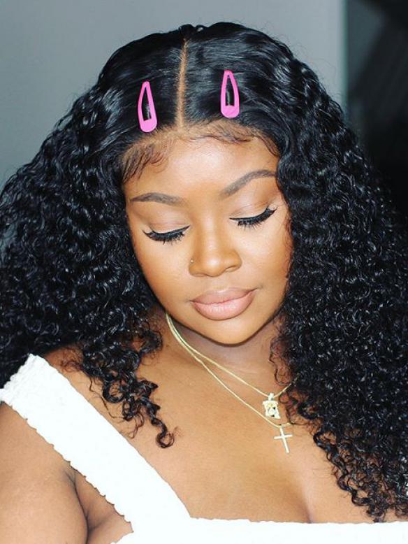 Human Hair Full Lace Wig Curly Ash Brown