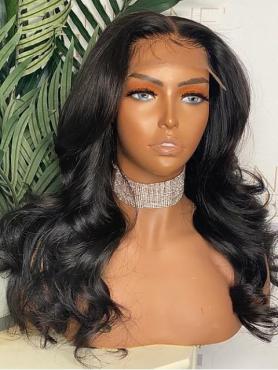 ELEGANT 4*4LACE CLOSURE FRONTAL WIG With Wand Curls-Star