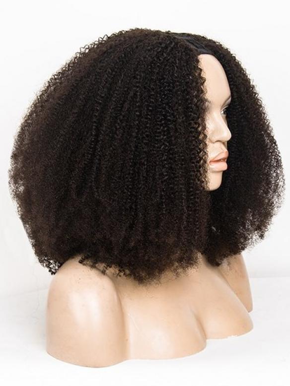 Human Hair Full Lace Wig Curly Ash Brown