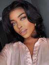 Indian Virgin Preplucked Human Hair 4’ Parting Lace Front Wave BOB wig-Ella